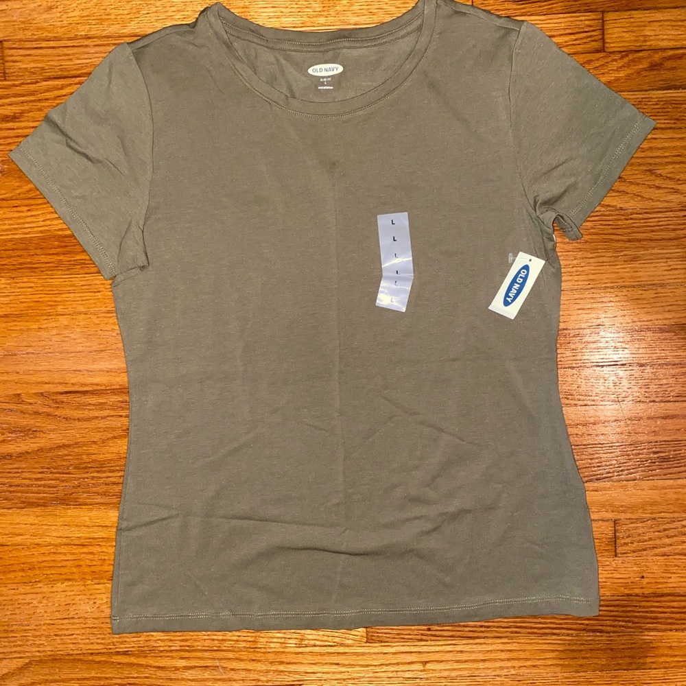 Olive Green Slim Fit Old Navy Tee
